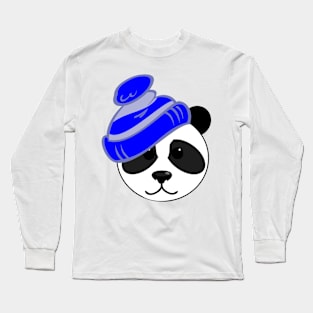 Panda Hat Emoji Long Sleeve T-Shirt